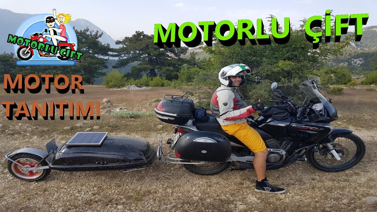 MOTORLU ÇİFT -HONDA TRANSALP XL650 YORUMU TANITIMI VE TEK TEKER RÖMORK TANITIMI