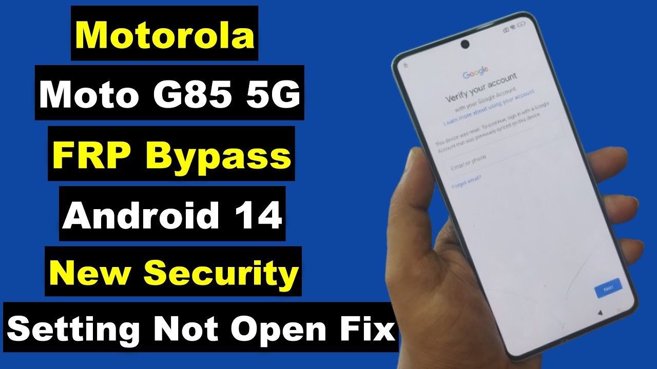 Motorola Moto G85 5G Android 14 FRP Bypass Setting Not Opening Without PC | Final Method 100% Work
