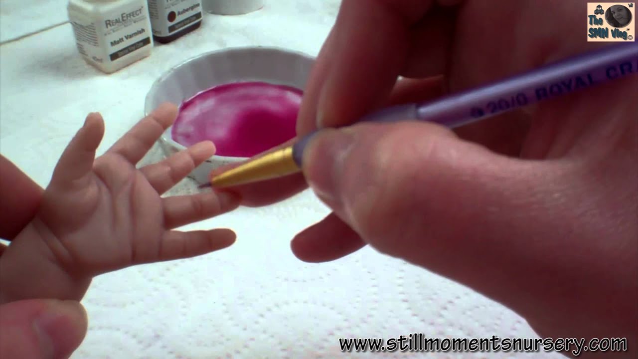 Painting creases using Real Effects air dry paints - Nikki Holland vlog 