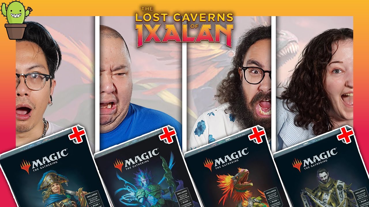 ОБНОВЛЕННЫЙ геймплей Lost Caverns of Ixalan Precon | Беккет Брасс против Хакбала против Пантлазы ...