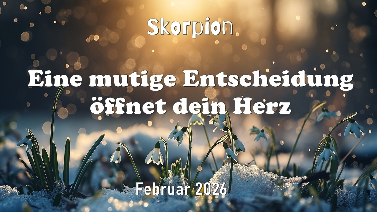 Eine mutige Entscheidung öffnet dein Herz | SKORPION ♏︎ Februar