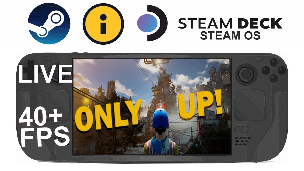 Only Up! on Steam Deck/OS in 800p 40+Fps (Live)