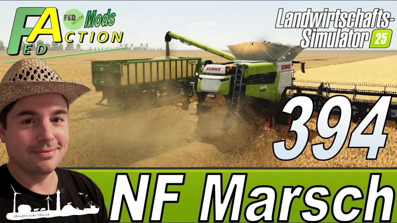 LS25 🚜 394 NF Marsch 4fach Der Claas hat den kleinsten #landwirtschaftssimulator25 #letsplay