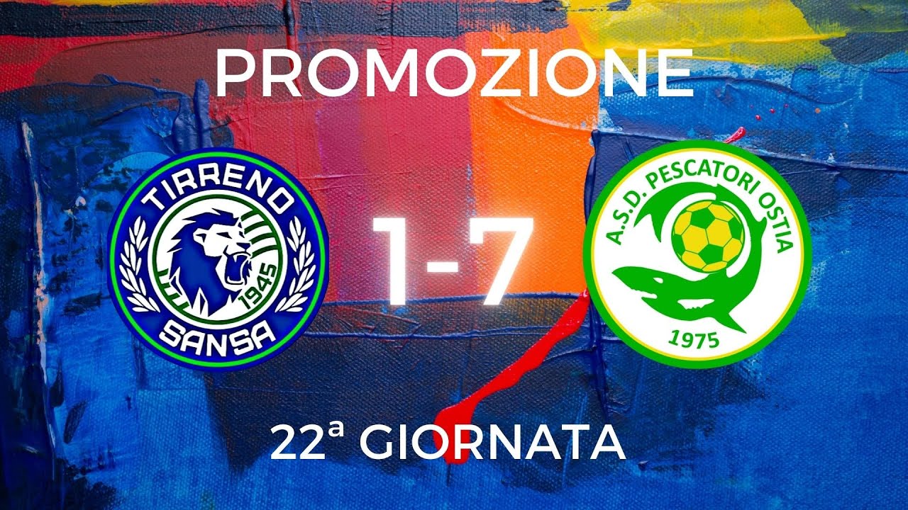 Promozione | 22ª Giornata | Tirreno Sansa-Pescatori Ostia 1-7