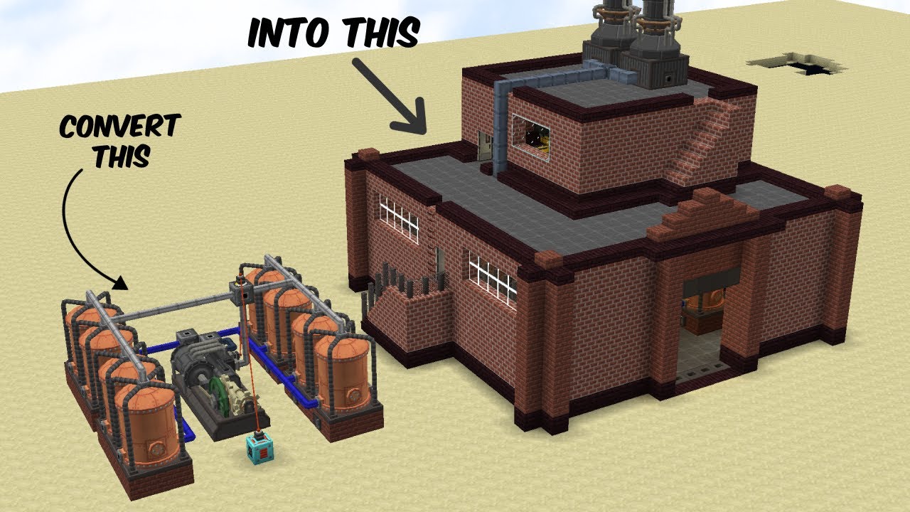 Steam Engine / Turbine Factory - How to make a Steam Powered Base in HBMs NTM Minecraft