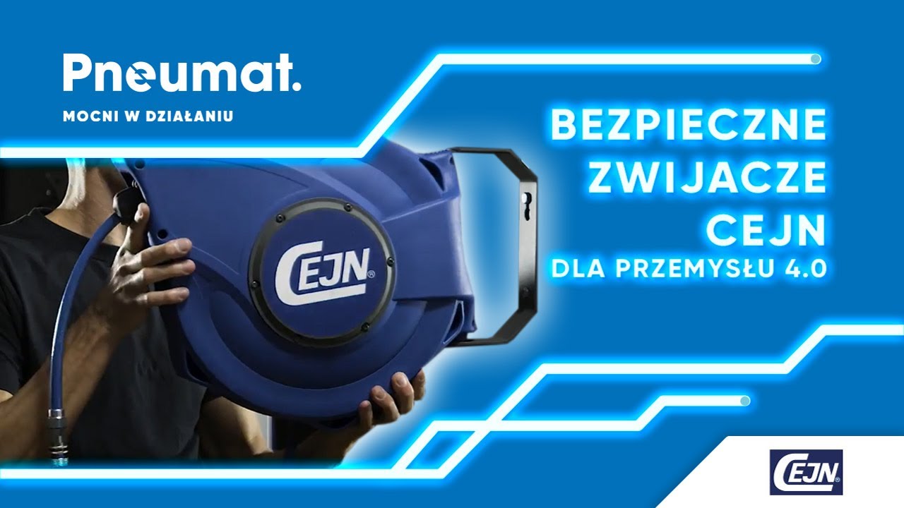 Bezpieczne zwijacze CEJN dla przemysłu 4.0. - zwijadła pneumatyczne Premium na rynku PL!