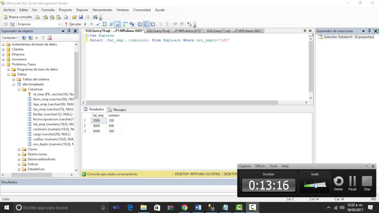 Dieferentes tipos de Consultas en SQL Server 2008