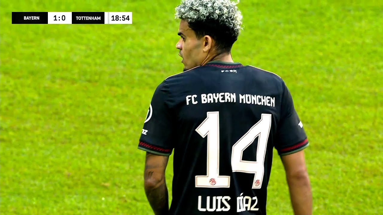 Luis Diaz Tonight with Bayern Munich vs Tottenham | 1080i HD