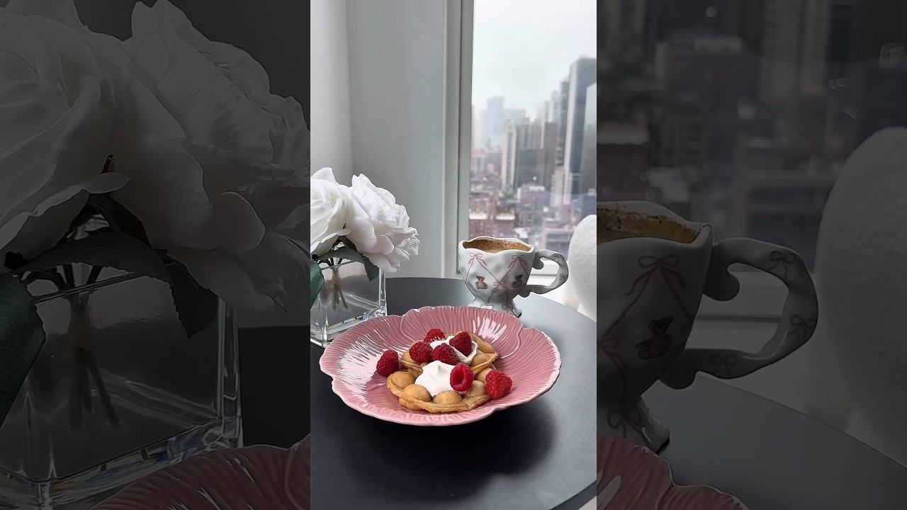asmr morning routine 🎀☕️ #nyc #asmr #morningroutine #thatgirl #girlythings #aesthetic #lifestyle