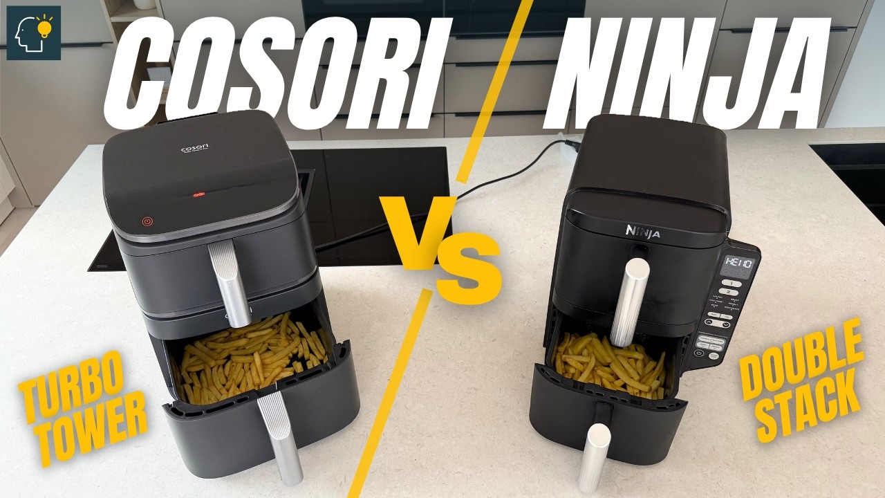 Cosori Turbo Tower vs. Ninja Double Stack Heißluftfritteuse – Welcher Airfryer-Turm ist besser?