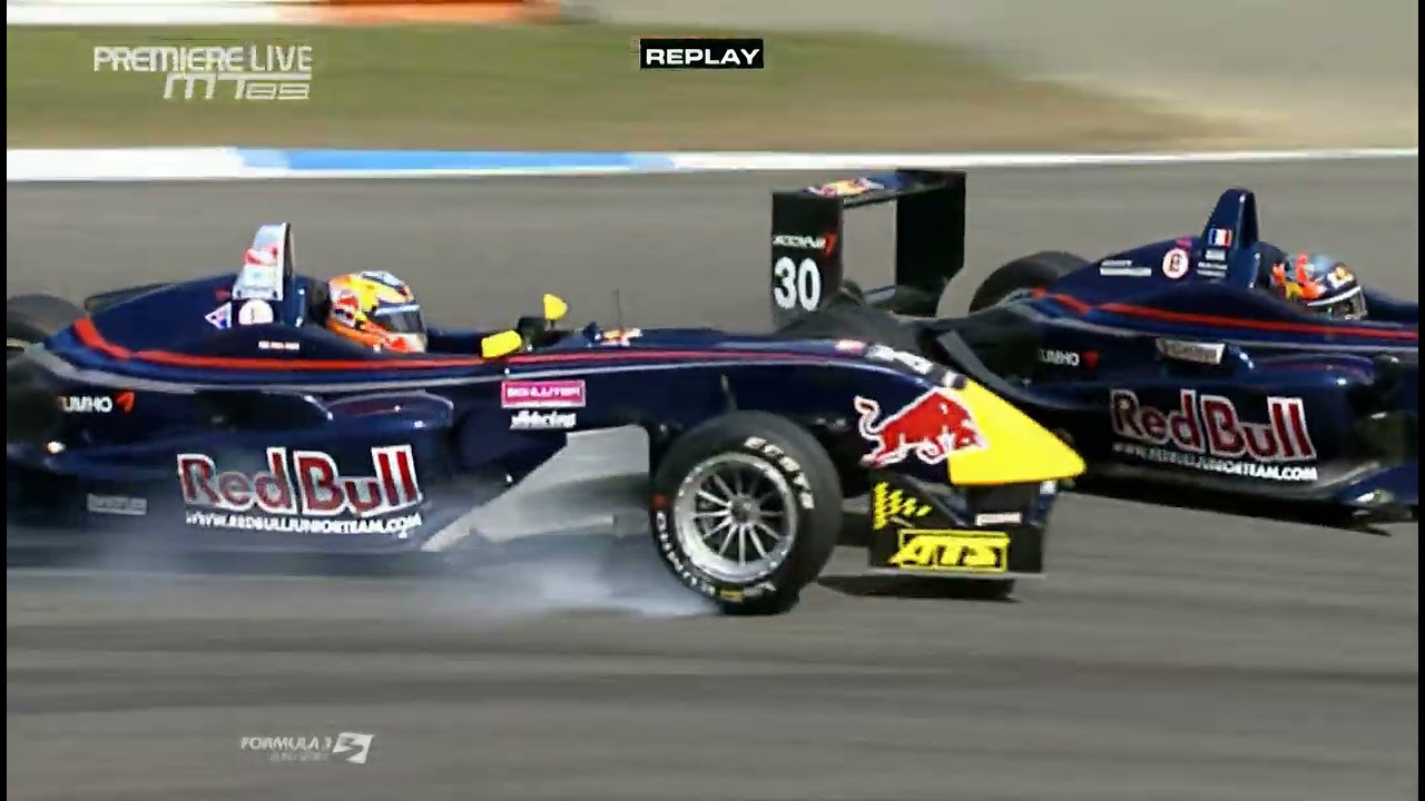 MT89 Formula3 Euroseries 2008 Hockenheim Race2 Maki Vernay Collision [AI Upscaled]