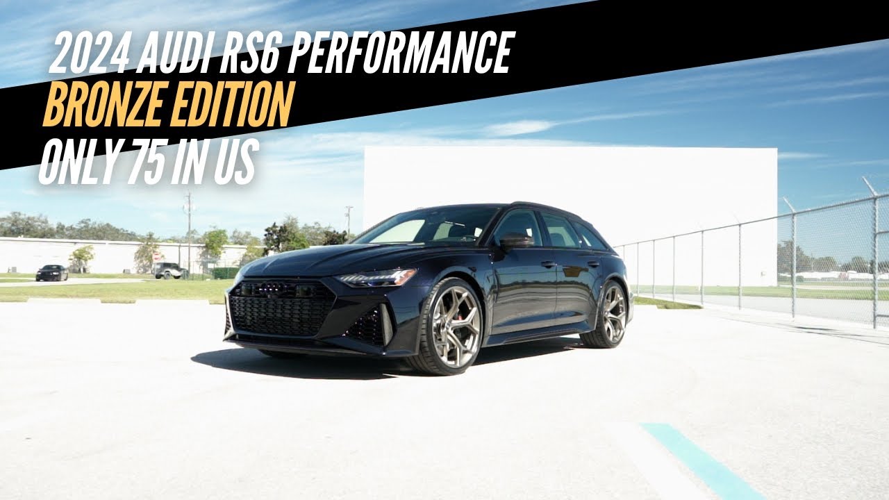 1 OF 75 IN THE US! 2024 Audi RS6 Performance Bronze EDITION!