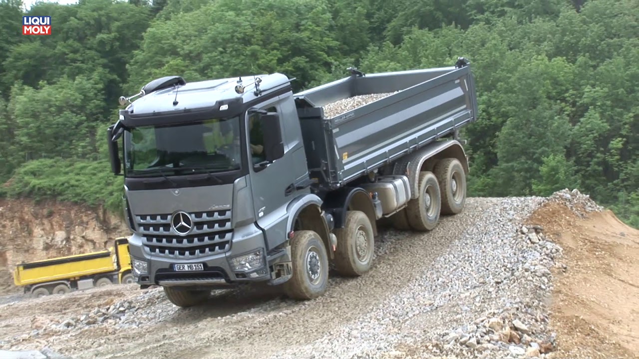 Onlinemotor Mercedes Benz AROCS TRK Turbo Retarder Kupplung im 8x8 Kipper