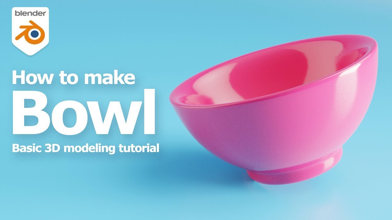 How to Make a Bowl in Blender - 3D Modeling Tutorial