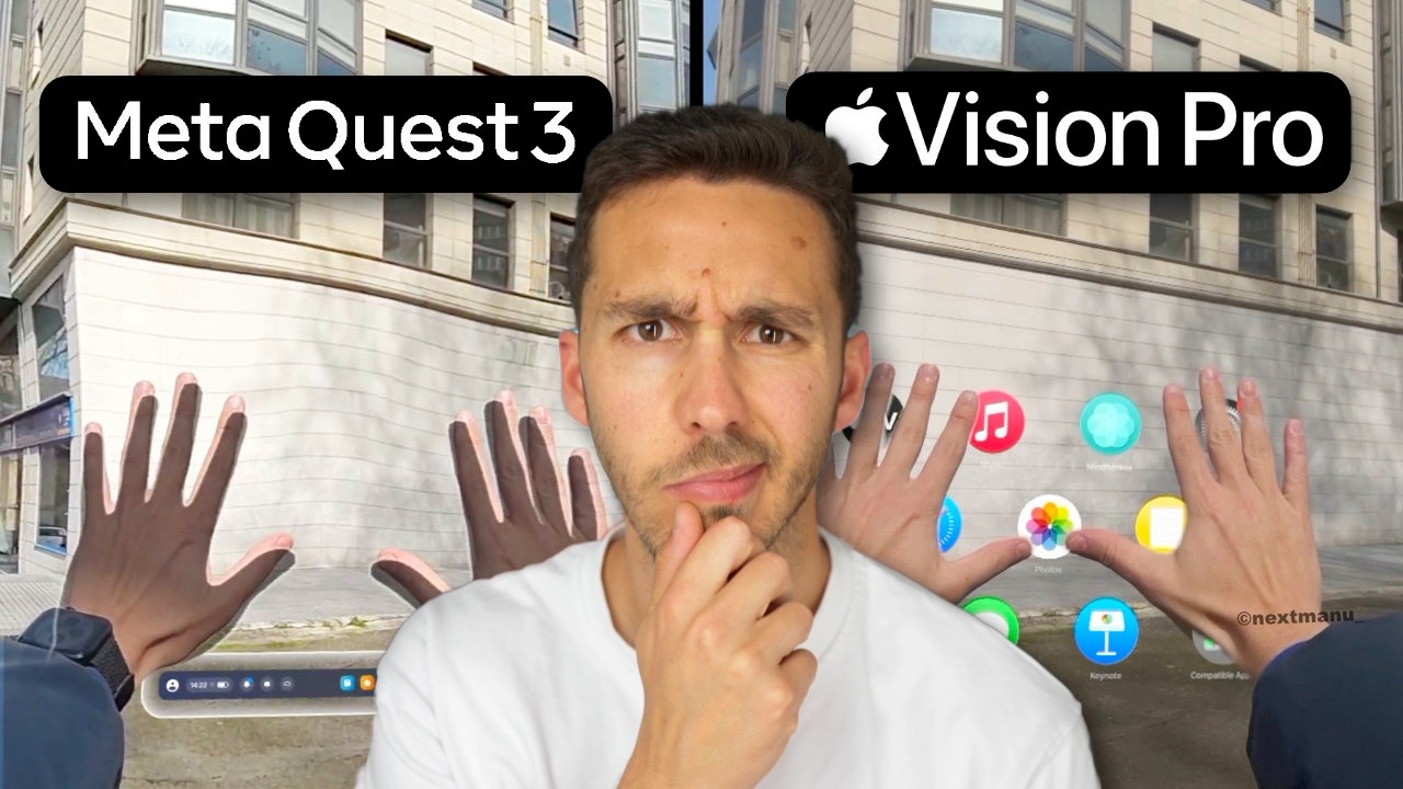 Meta Quest 3 vs Apple Vision Pro, DIFERENCIAS en la VIDA REAL 🆚