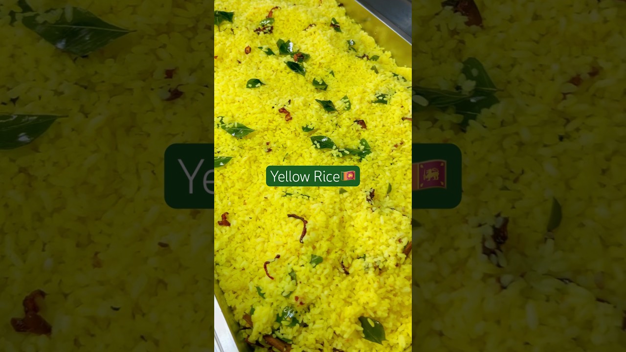 Sri lanka’s🇱🇰 popular yellow rice menu. 