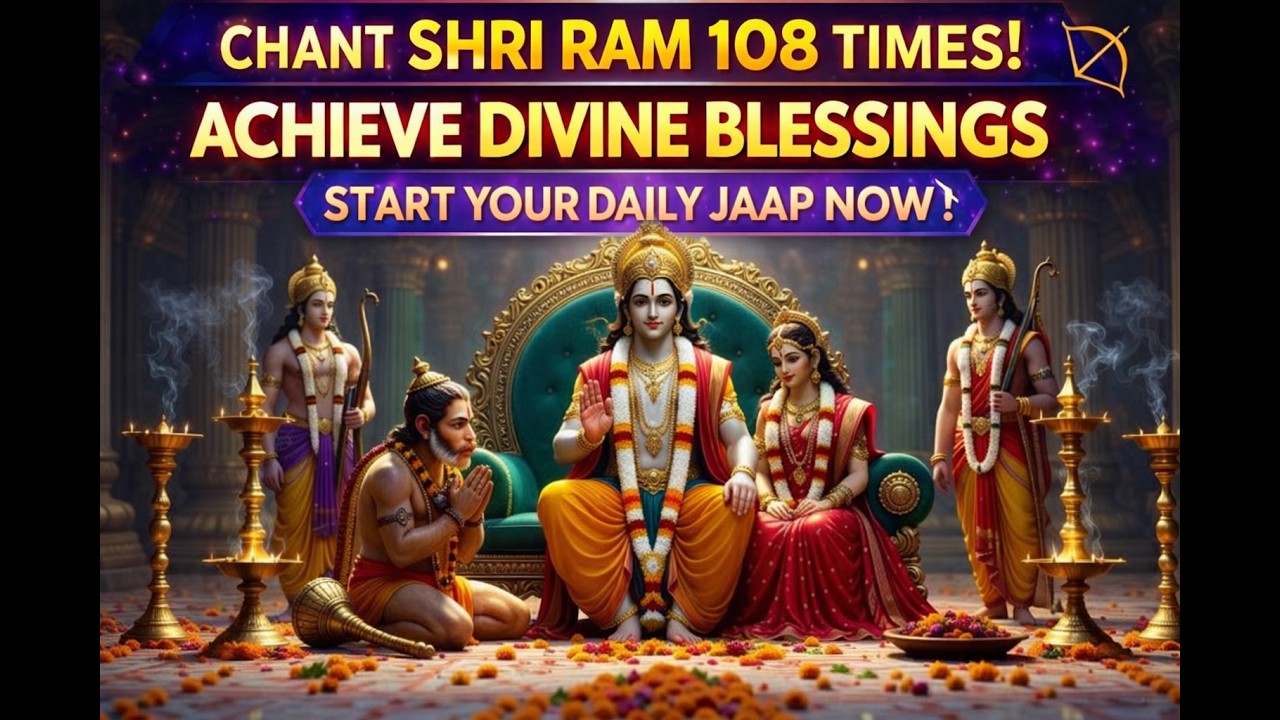 “Shri Ram Jai Ram Jai Jai Ram | 108 Times Chanting for Peace, Strength & Divine Protection”
