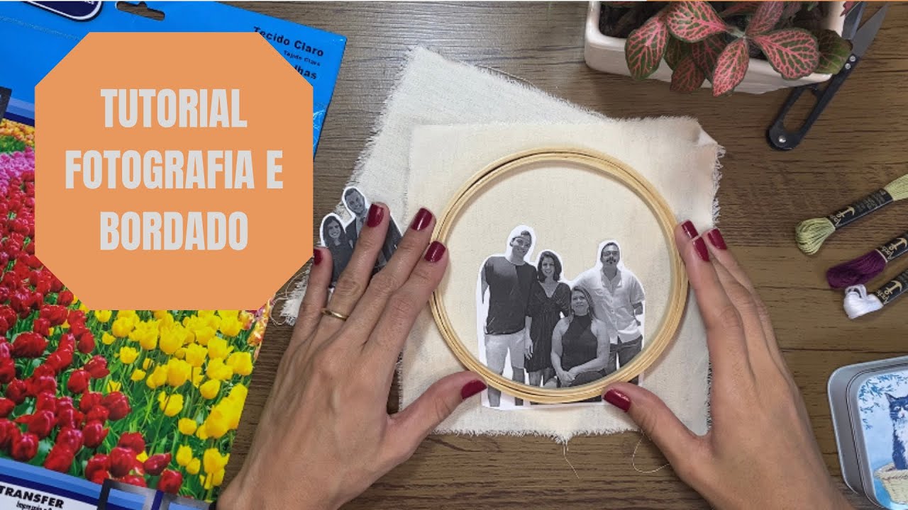 Tutorial fotografia com bordado