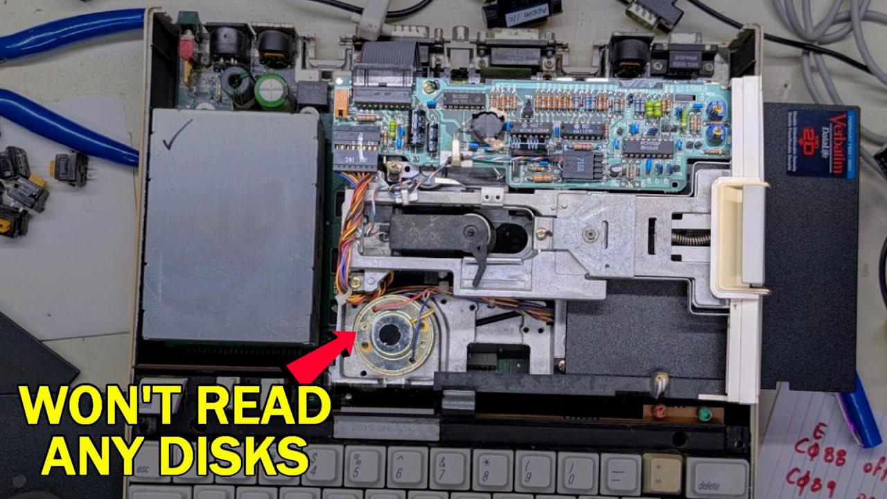 Troubleshooting a bad Apple IIc floppy drive