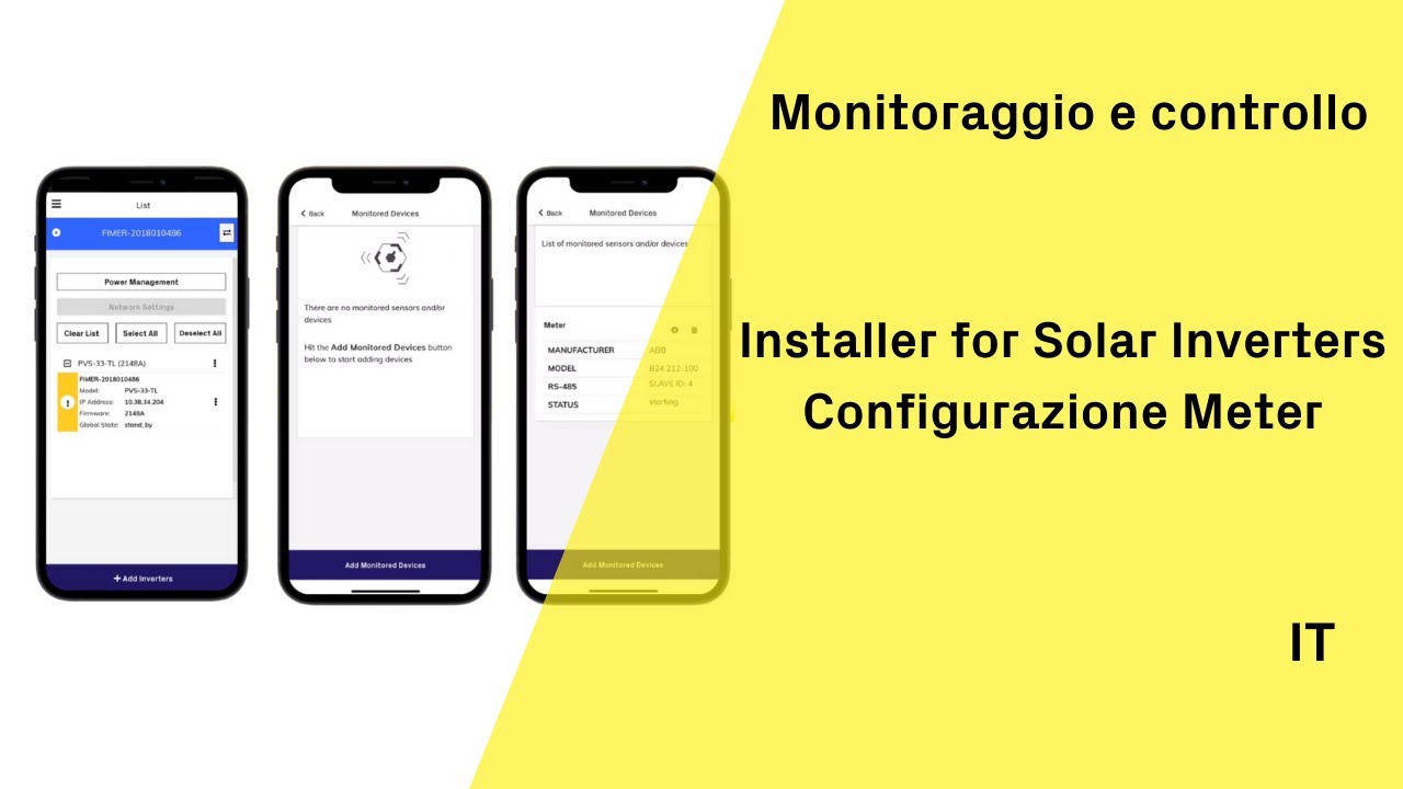 Installer for Solar Inverters - Configurazione Meter
