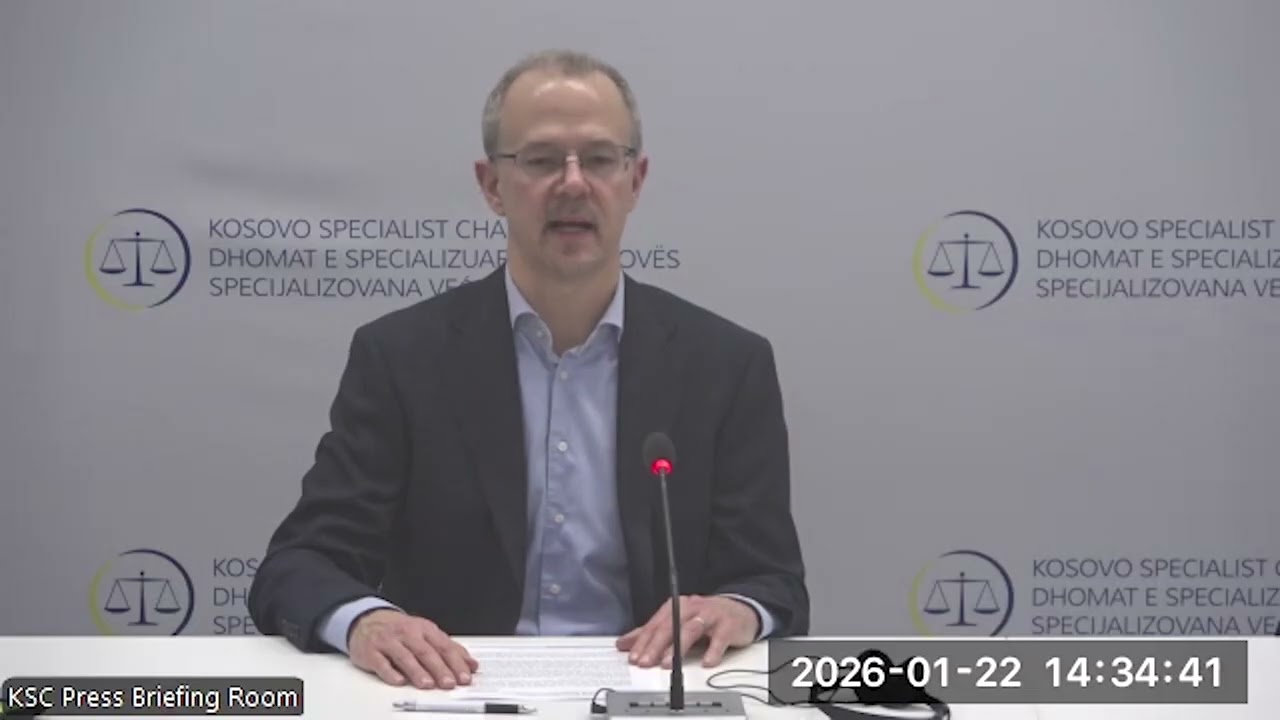 22/01/2026: Brifing za medije Specijalizovanih veća