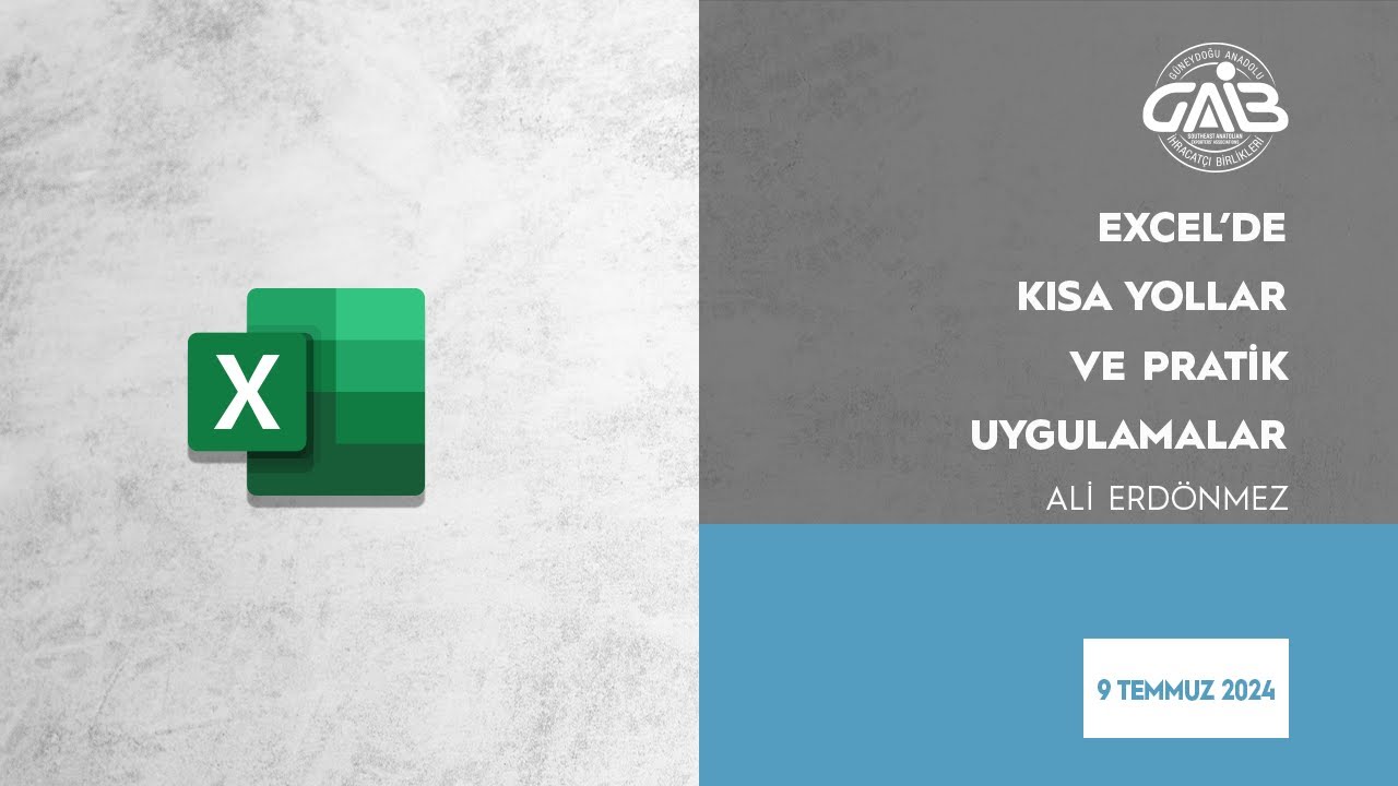 Excel’de Kısa Yollar ve Pratik Uygulamalar-Ali Erdönmez