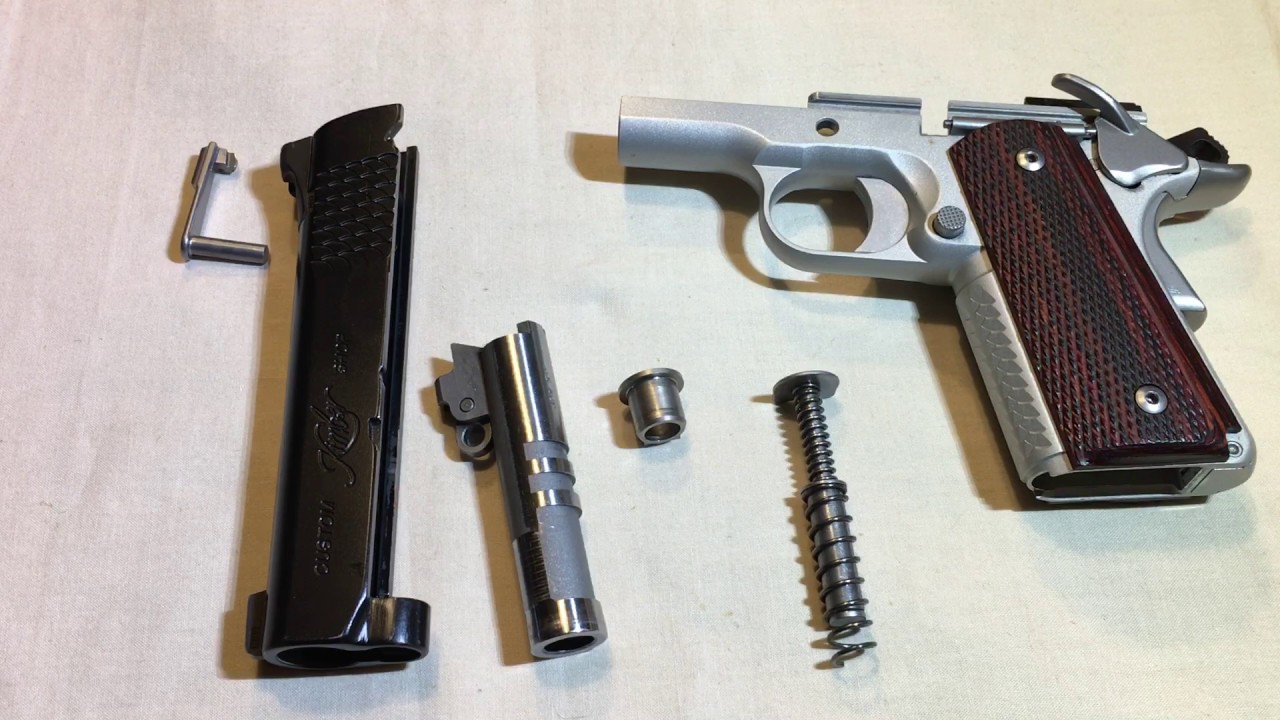 Kimber Super Carry Ultra .45 ACP: Field Strip without take-down tool.