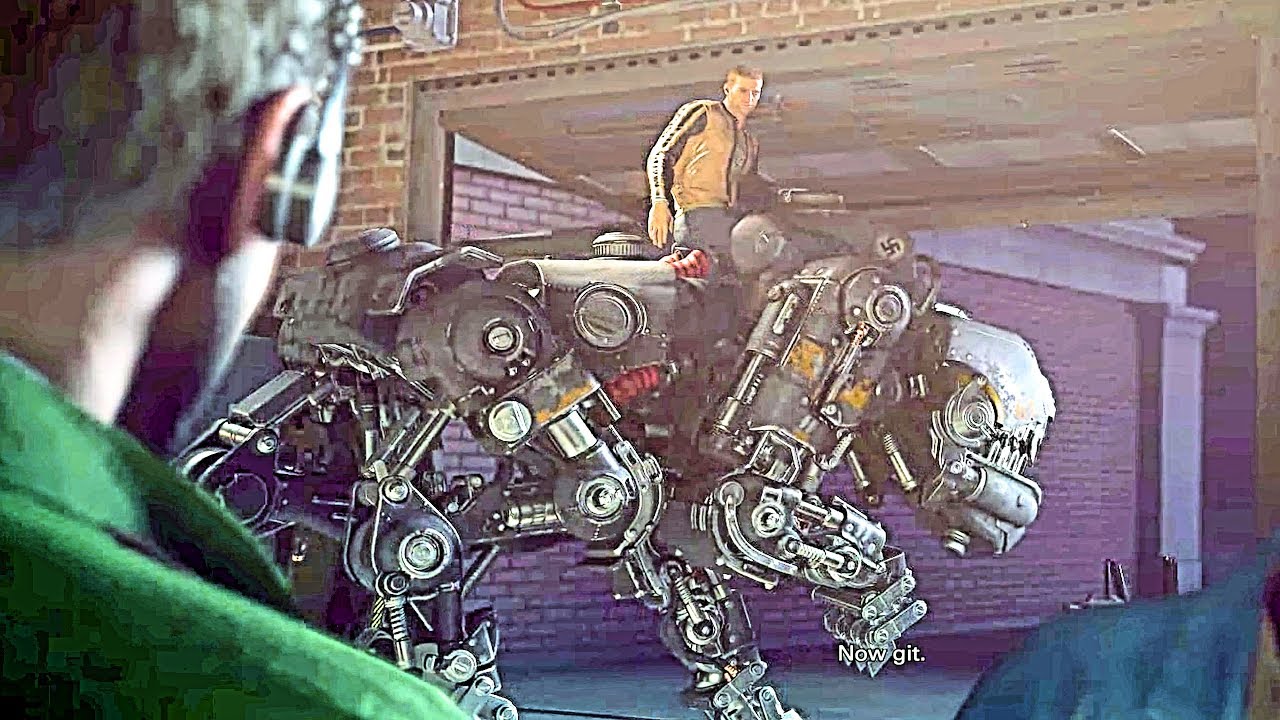 WOLFENSTEIN 2 THE NEW COLOSSUS Ride a Fire Dog
