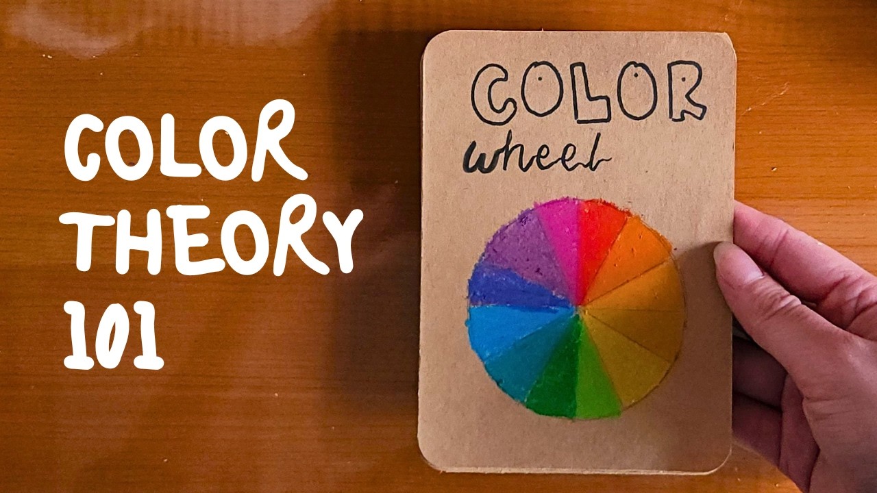 study color theory with me, making my own color wheel & learn color combination 🎨 art diaries