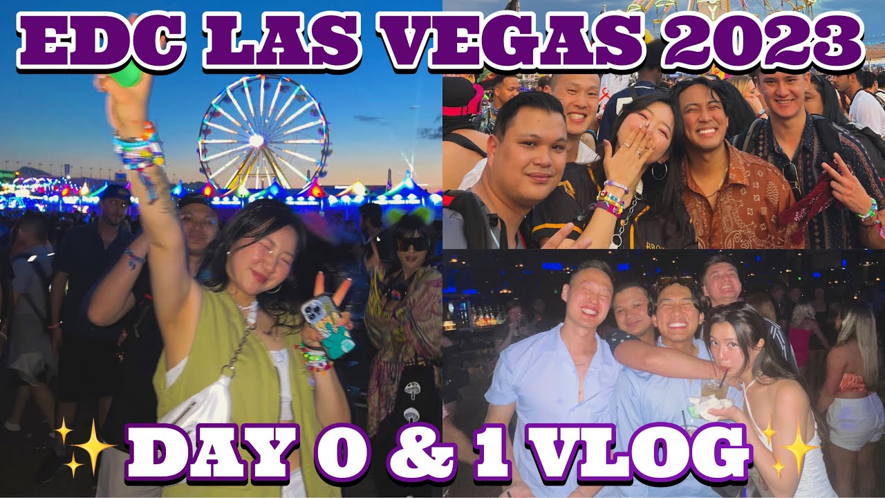 EDC LAS VEGAS 2023 day 0 & 1 vlog ✨🤯 (Illenium @ OMNIA, GRiZ, SIDEPIECE, etc.)