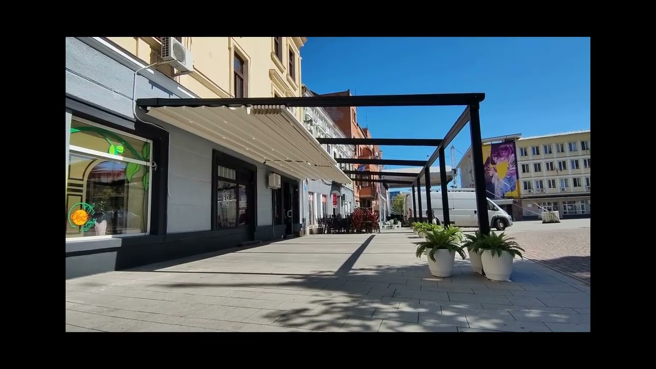 PERGOLA RETRACTABILA CU MEMBRANA PVC