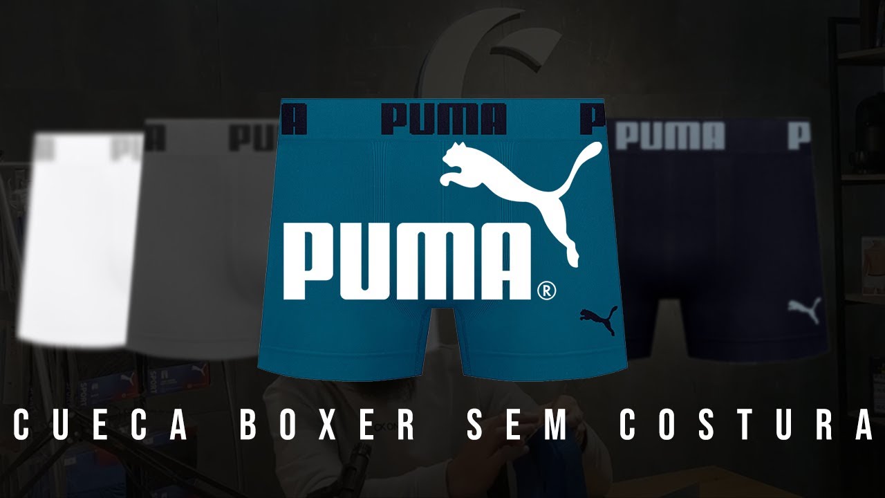 Cueca Boxer Puma Bold Poliamida Sem Costura - Lançamento CuecaStore & ComprarCuecas