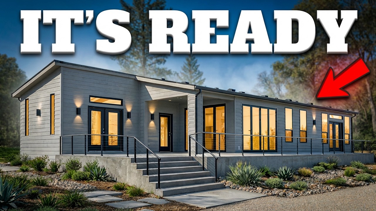 THIS WAS A FIRST!! EXTREMELY UPDATED prefab house I got to tour!