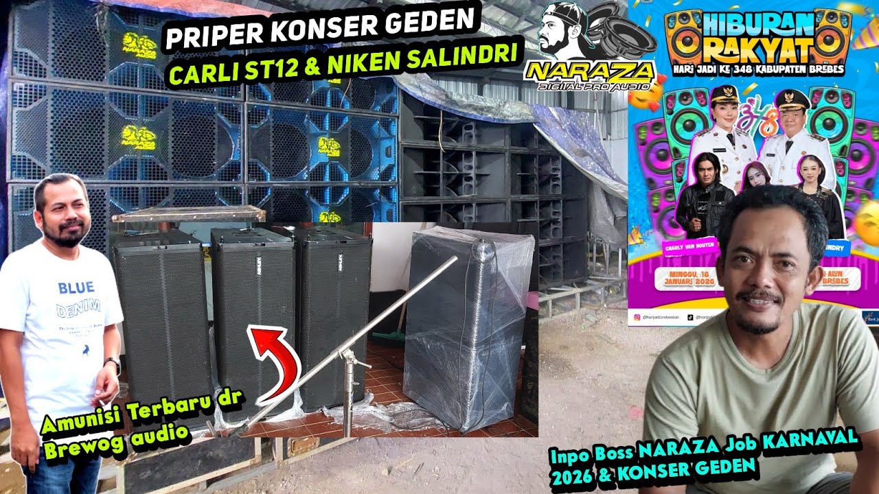 Priper KONSER GEDEN‼️NARAZA audio Konser feat CARLI ST12 & NIKEN SALINDRI Live In BREBES jateng