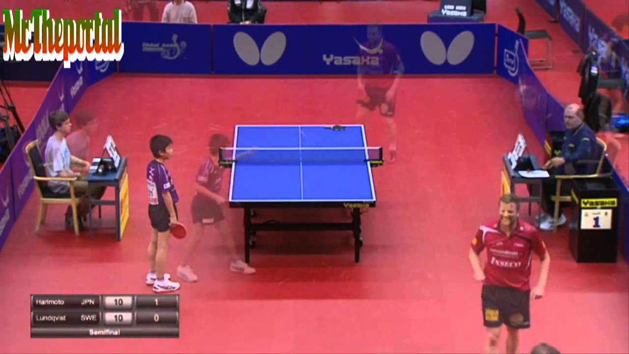 Jens Lundqvist vs Tomokazu Harimoto - Table Tennis Safir Open 2015