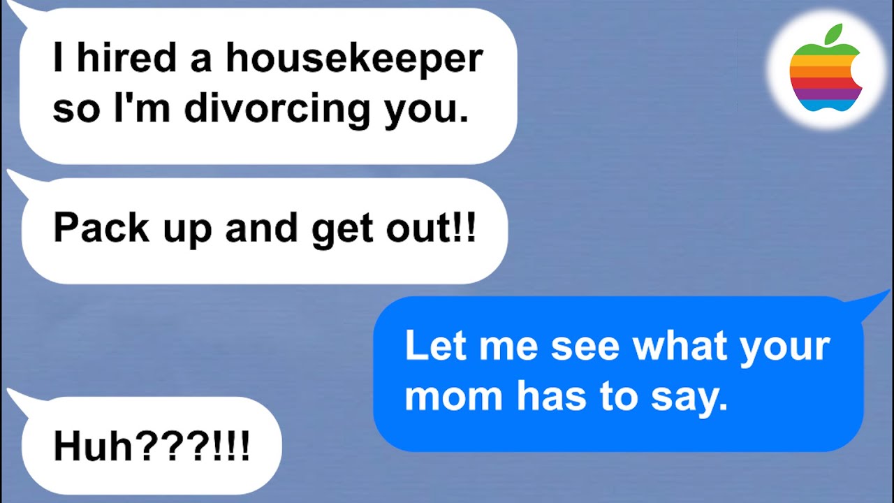 【Apple】My misogynistic husband thought he could replace me with a housekeeper, so I left!! LOL!!!