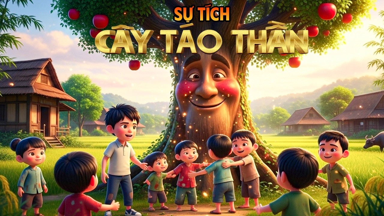 Truyện Cổ Tích - Sự Tích Cây Táo Thần | Xóm Cổ Tích - Phim Hoạt Hình 3D