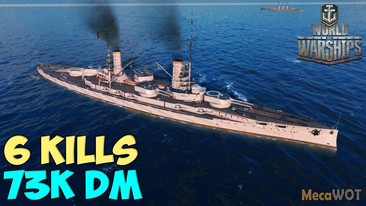 World of WarShips | K&ouml;nig Albert | 6 KILLS | 73K Damage - Replay Gameplay 1080p 60 fps