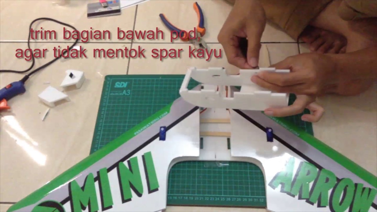 mini arrow with bigger pod - build video