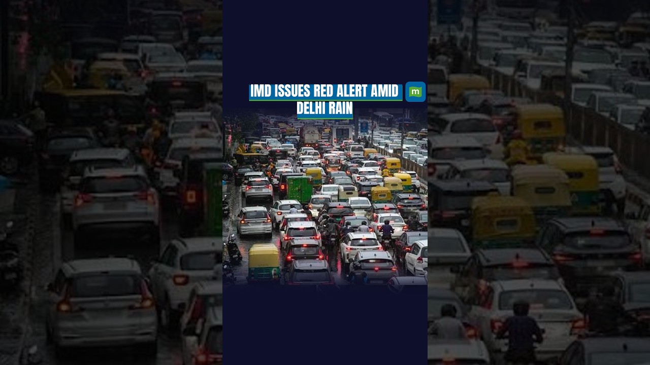 Delhi Rains: Red Alert Issued as Heavy Downpour Triggers Waterlogging, And Traffic Chaos