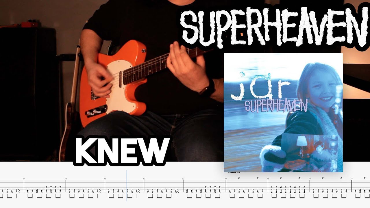 Knew Cover // Superheaven (Tabs on Screen)