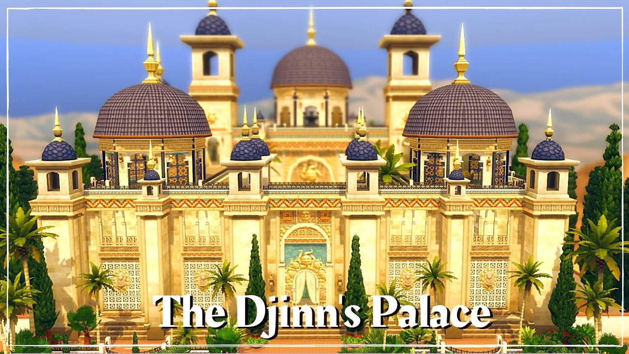 The Djinn's Palace Tour | Sims 4 Spark'd Creature Creation Challenge No CC Arabian Palace Build