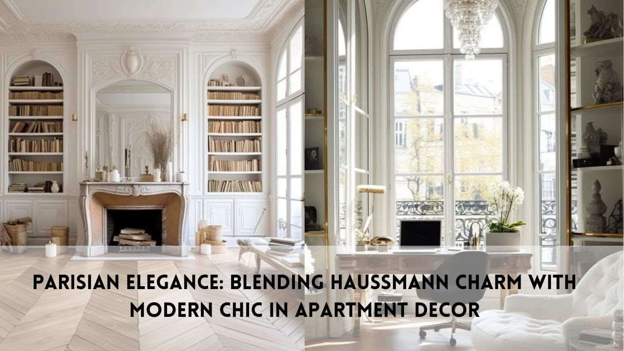Parisian Elegance Blending Haussmann Charm with Modern Chic in Apartment Decor