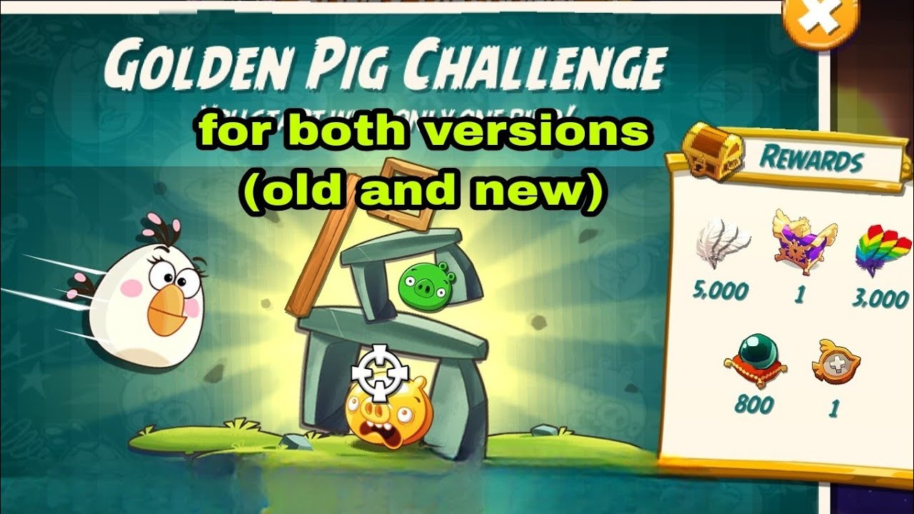 Angry birds 2 Matilda golden pig challenge 5 nov 2025 for both versions #ab2 golden challenge today