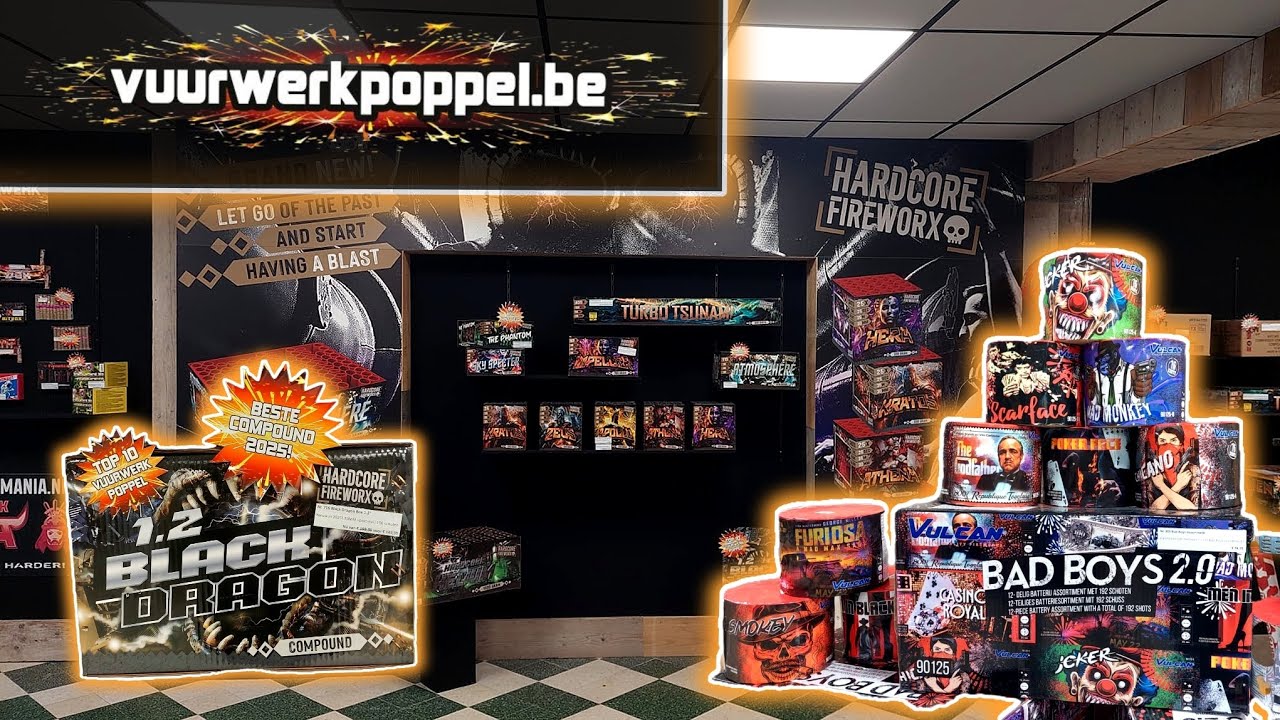 Vuurwerk Poppel België - Ken je deze winkel al?  [ België Trip ]