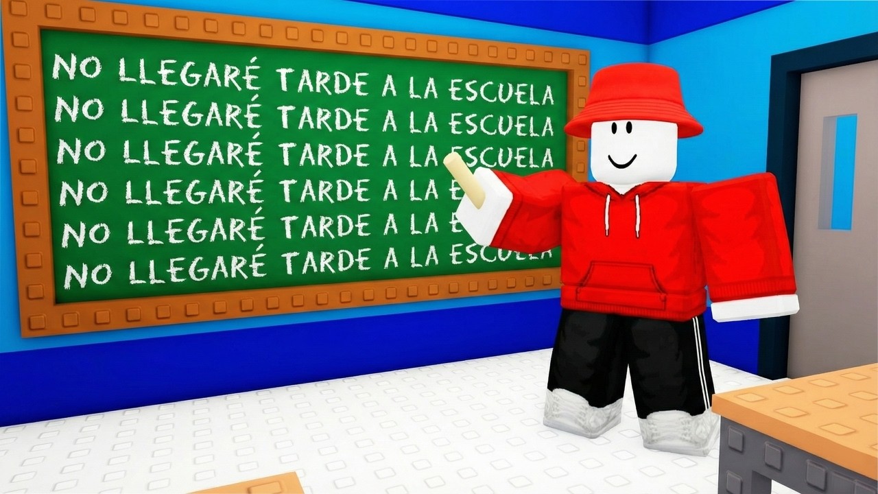 ¡ROBLOX LLEGANDO TARDE A LA ESCUELA!