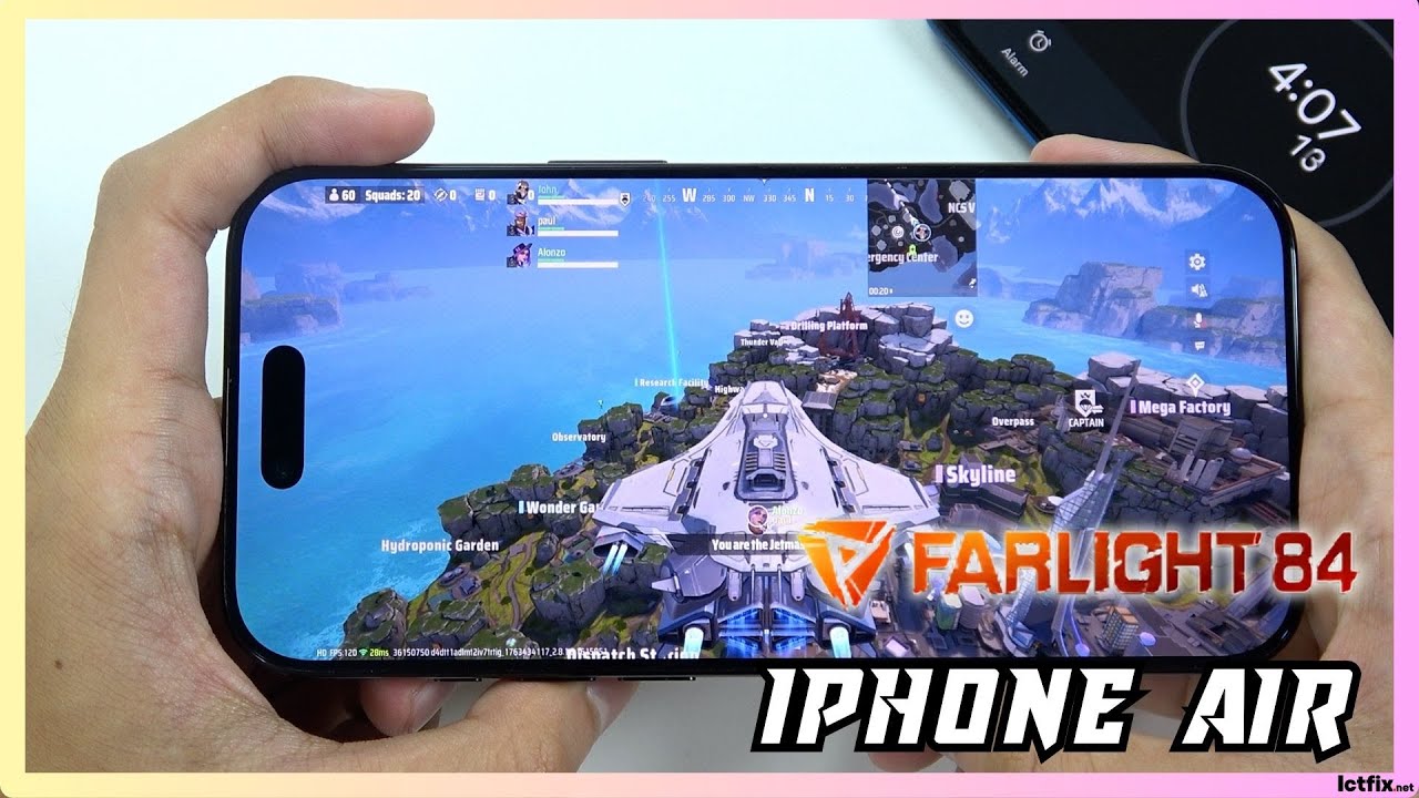 iPhone Air Farlight 84 Gaming test | Apple A19 Pro