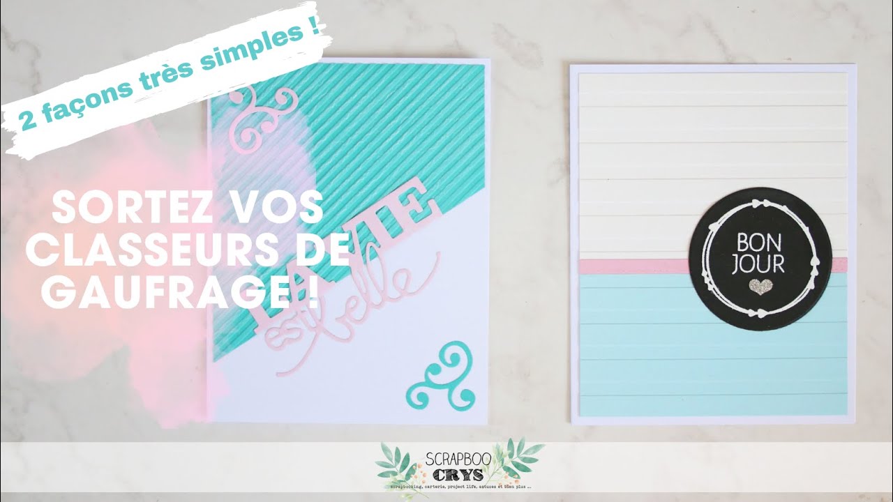 CLASSEURS D'EMBOSSAGE ! PLEIN D'IDÉES Pour Des Rendus Tellements Class' ❤️ Tuto carterie