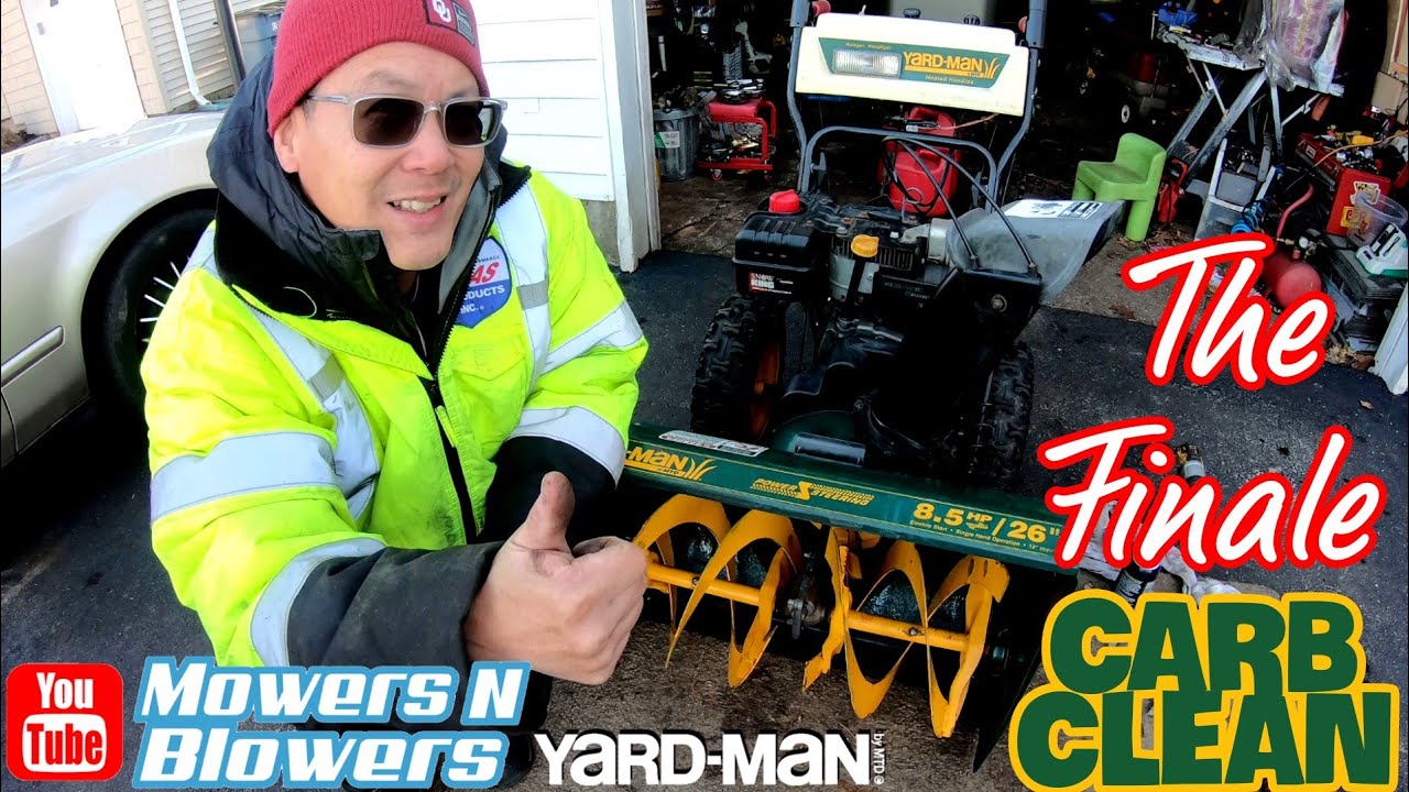 Двухступенчатый снегоочиститель MTD YARDMAN 8,5 л.с., 26 дюймов, быстрая и грязная очистка карбюр...