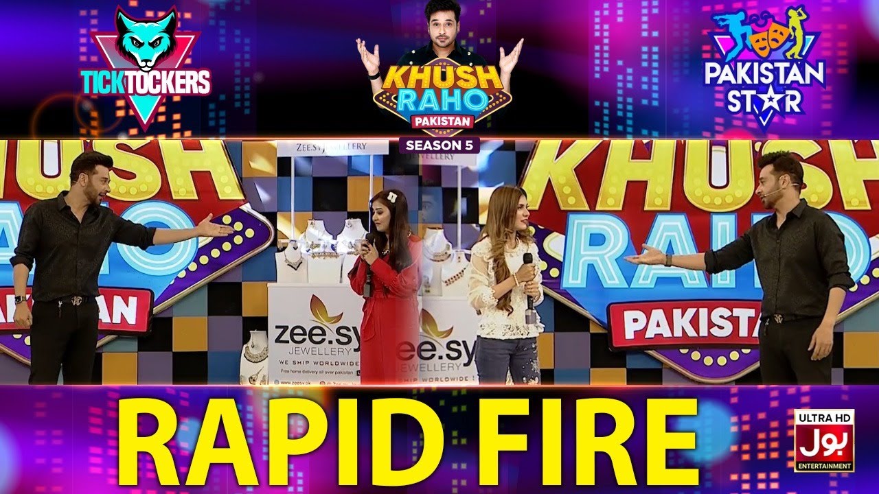 Rapid Fire | Khush Raho Pakistan Season 5 | Tick Tockers Vs Pakistan Star | Faysal Quraishi